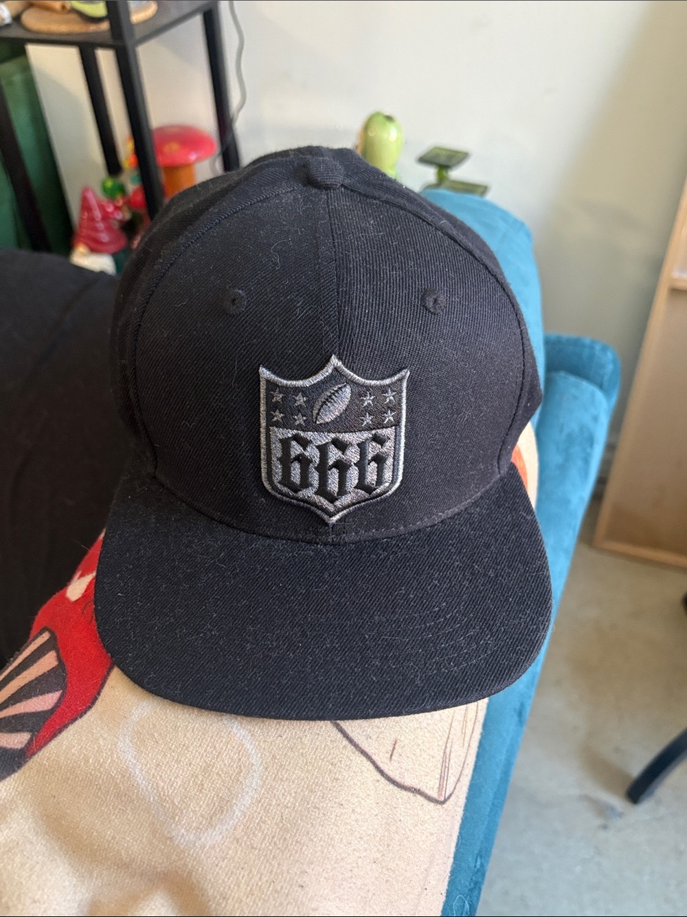Black 666 Baseball Cap